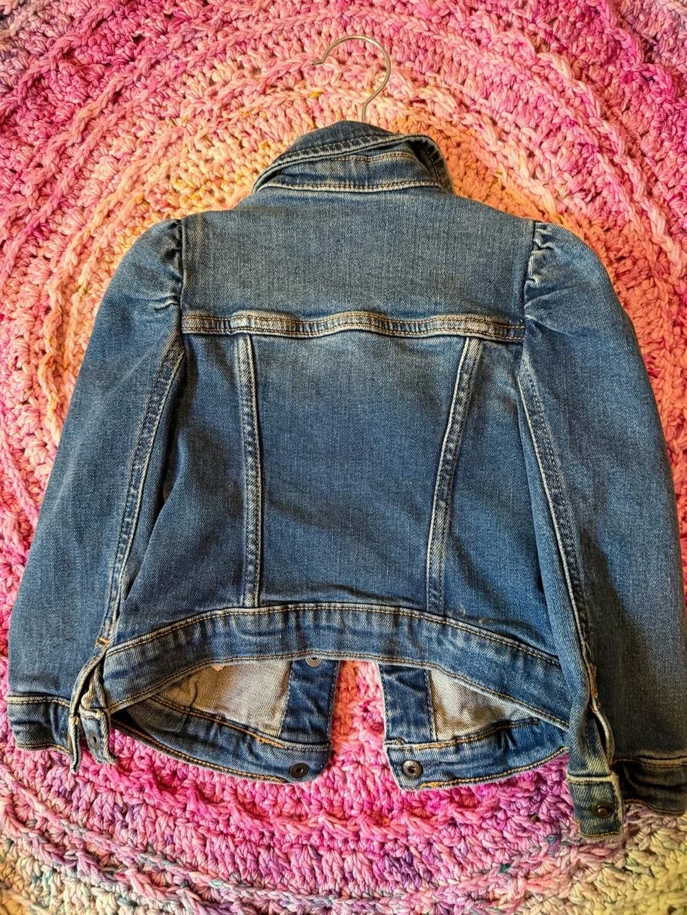 GAP Girls Blue Denim Jacket with Button Front